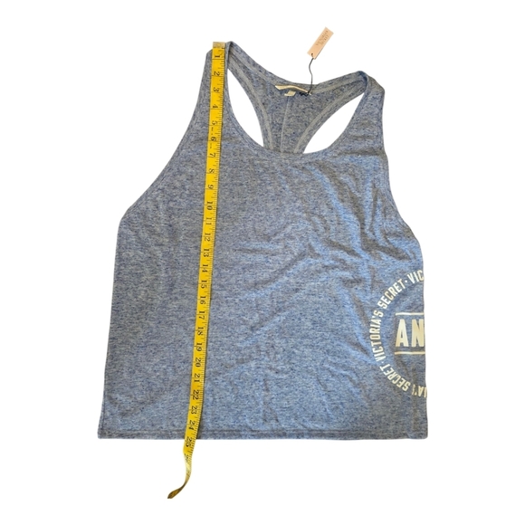 2 NWT Victoria's Secret Angel Racerback MuscleTank Tops Blue Black Size Large - Picture 13 of 13